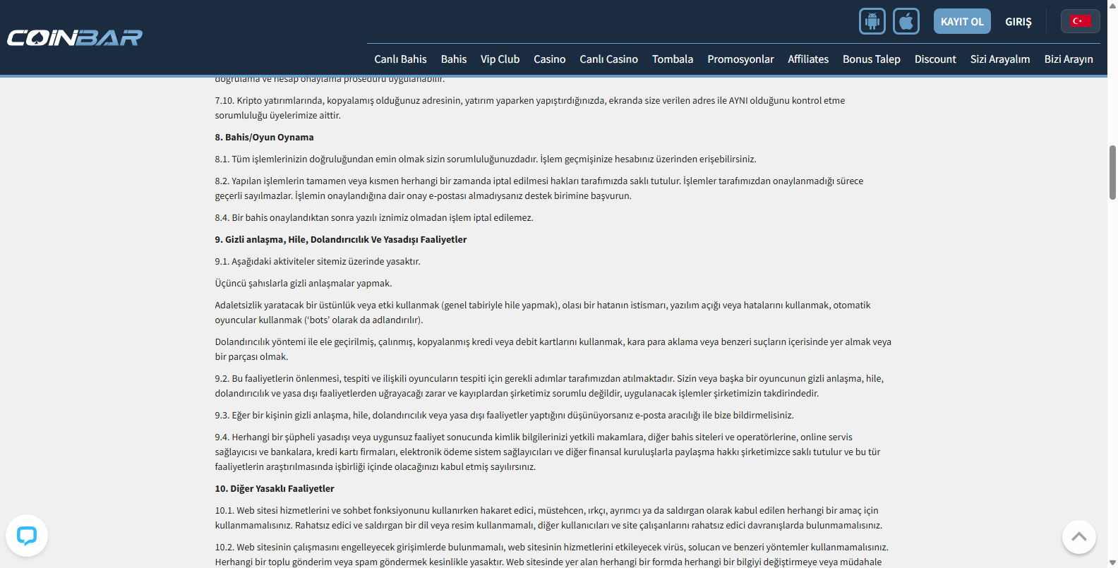 Coinbar At Yarışı